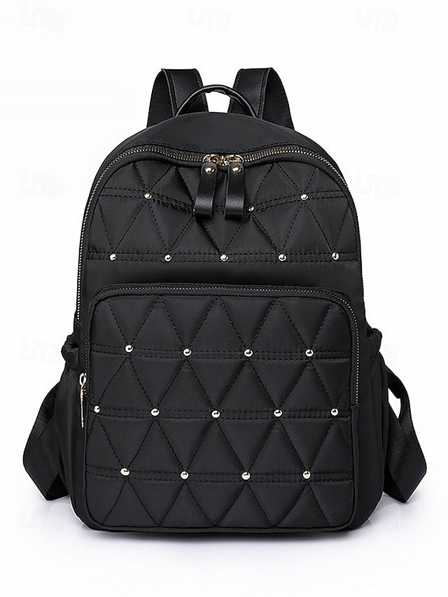 Women’s Quilted Waterproof Nylon Backpack - Image 3