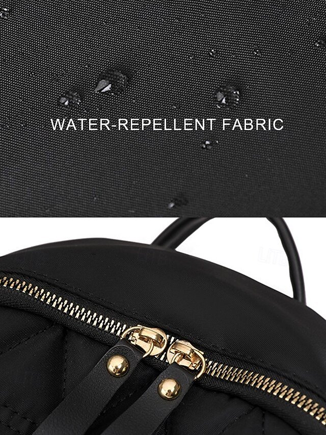 Women’s Quilted Waterproof Nylon Backpack - Image 7