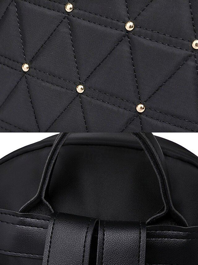 Women’s Quilted Waterproof Nylon Backpack - Image 8