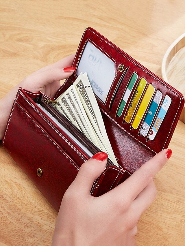 Women’s Waterproof Faux Leather Wallet - Image 2