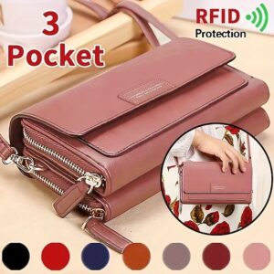 Women’s RFID Blocking Crossbody Wallet Purse