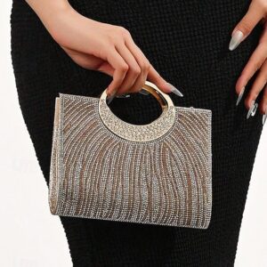 Alternative view of Women’s Rhinestone Evening Clutch Bag with Round Handle