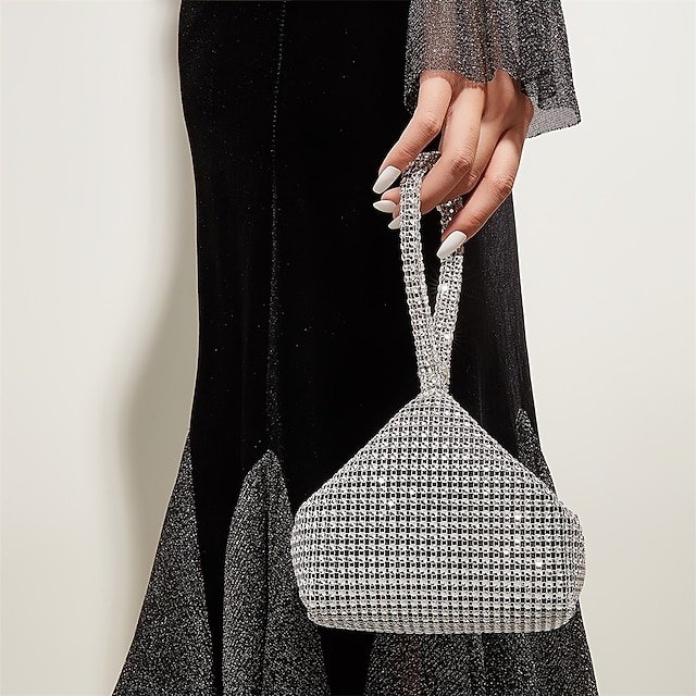 Women’s Rhinestone Wristlet Evening Bag - Image 4