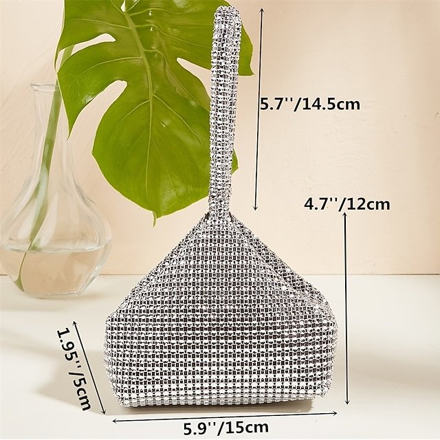 Women’s Rhinestone Wristlet Evening Bag - Image 8