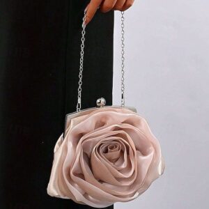 Women’s Rose Flower Evening Clutch