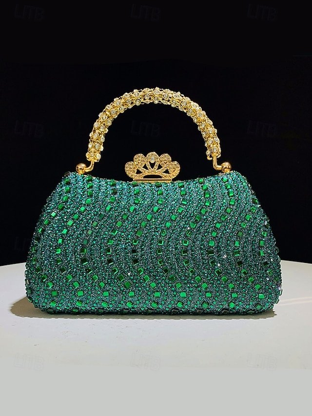 Women’s Sequins Evening Bag with Chain Strap