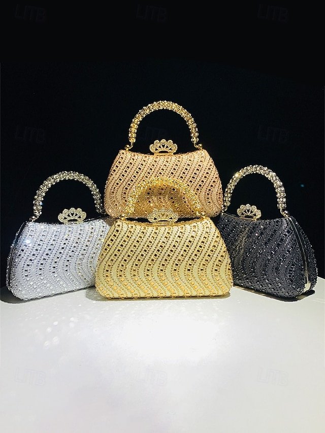 Women’s Sequins Evening Bag with Chain Strap - Image 6
