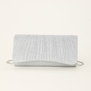 Alternative view of Women’s Silver Glitter Evening Clutch Purse