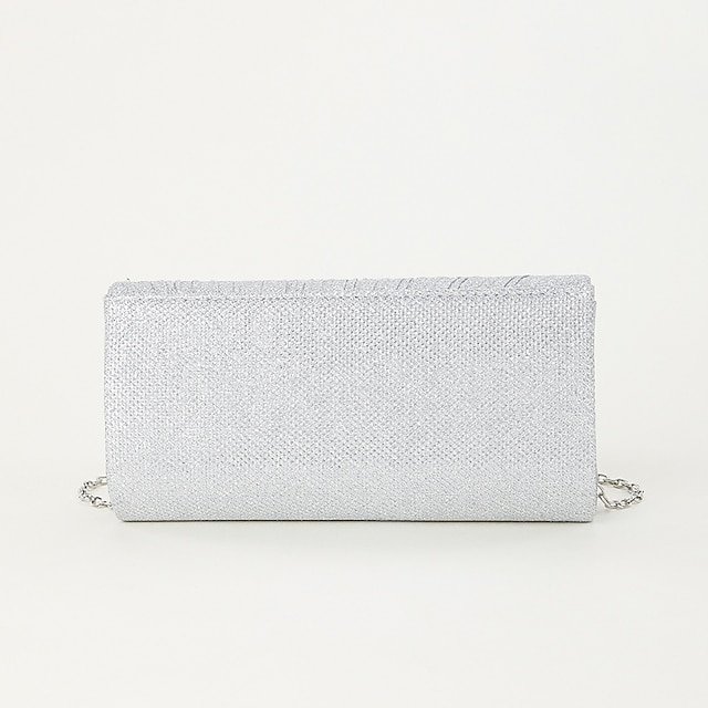 Women’s Silver Glitter Evening Clutch Purse - Image 4
