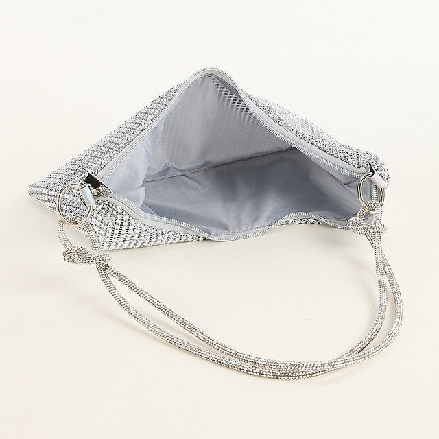 Women’s Silver Rhinestone Shoulder Bag - Image 2