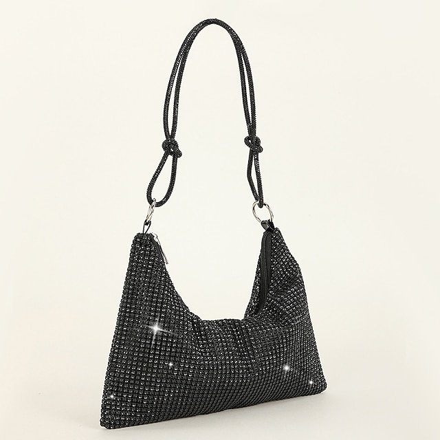 Women’s Silver Rhinestone Shoulder Bag - Image 6