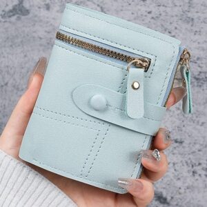 Women’s Small Bifold Wallet with Zipper Coin Pocket