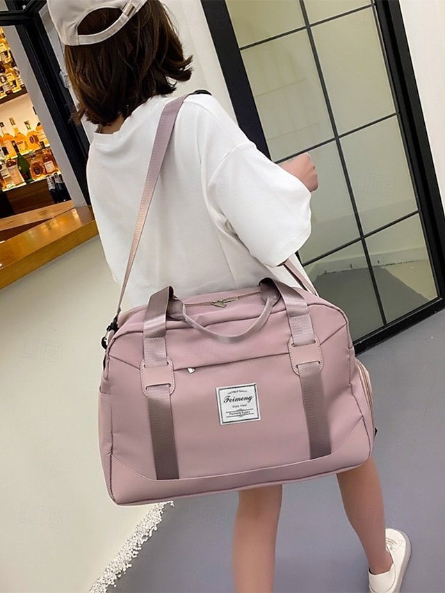 Women’s Travel Duffel Bag with Shoe Compartment - Image 2