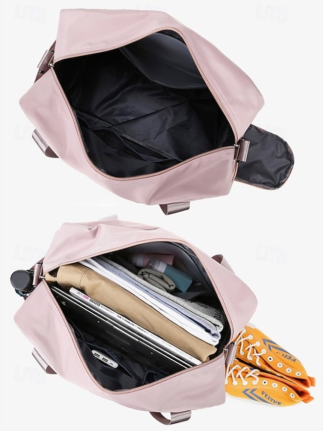 Women’s Travel Duffel Bag with Shoe Compartment - Image 7