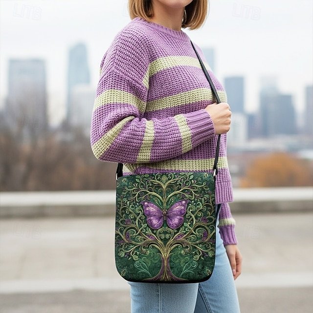 Women’s Velvety Polyester Shoulder Bag - Image 4