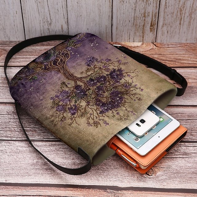 Women’s Velvety Polyester Shoulder Bag - Image 7