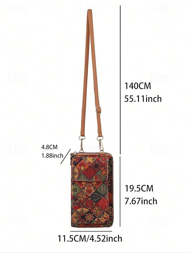 Women’s Vintage Boho Phone Crossbody Bag - Image 8