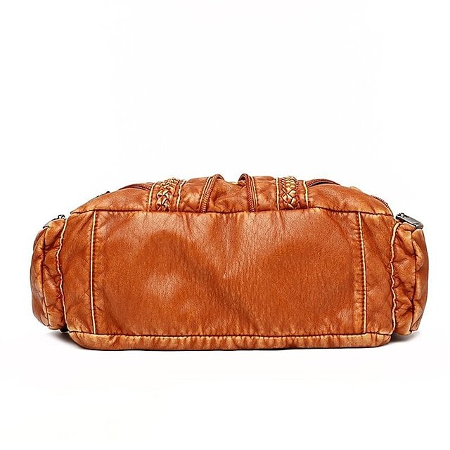 Women’s Vintage Brown Leather Shoulder Bag - Image 4
