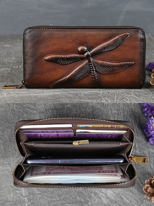 Women’s Large-Capacity Leather Wallet - Image 3
