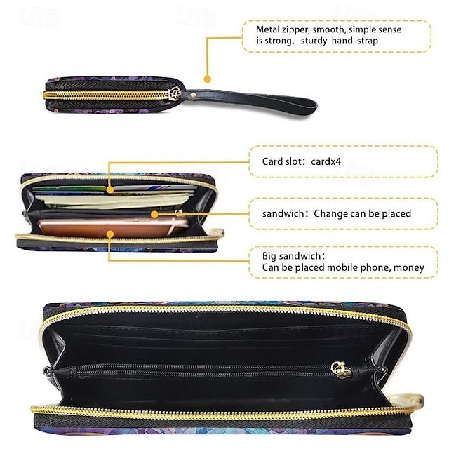 Women’s Butterfly Faux Leather Wallet - Image 4