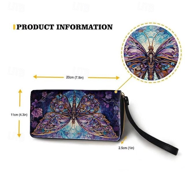 Women’s Butterfly Faux Leather Wallet - Image 6