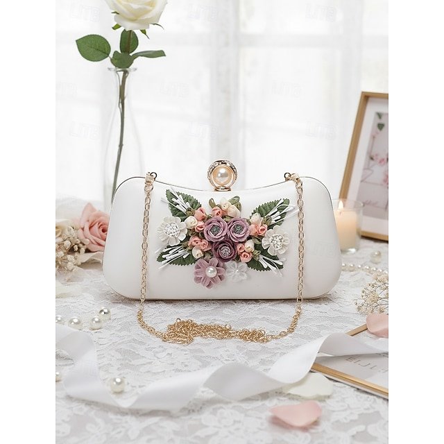Women’s Leather Wallet with Flower