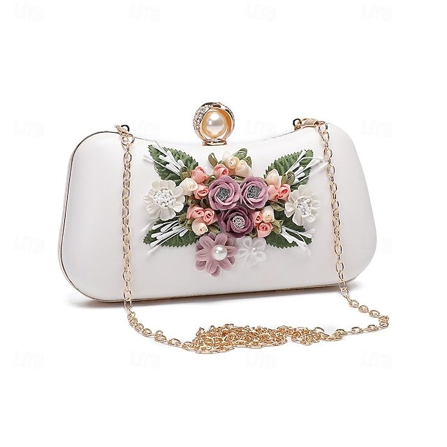 Women’s Leather Wallet with Flower - Image 4