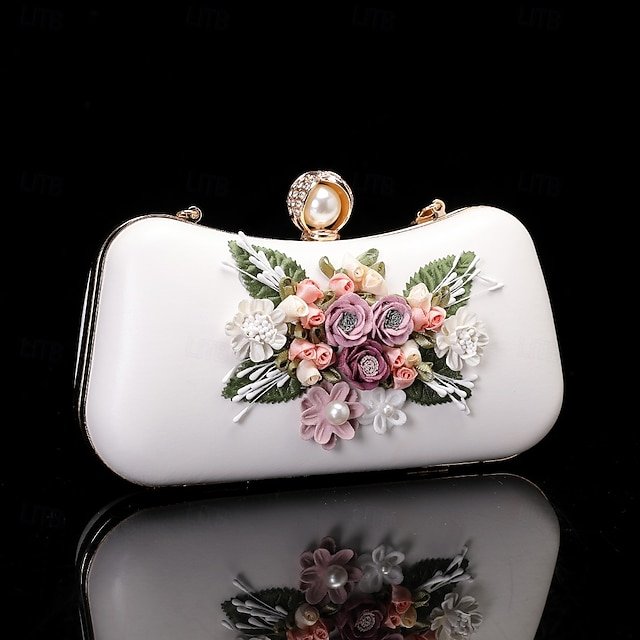 Women’s Leather Wallet with Flower - Image 5