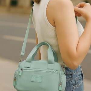 Women’s Water-Repellent Nylon Shoulder Bag