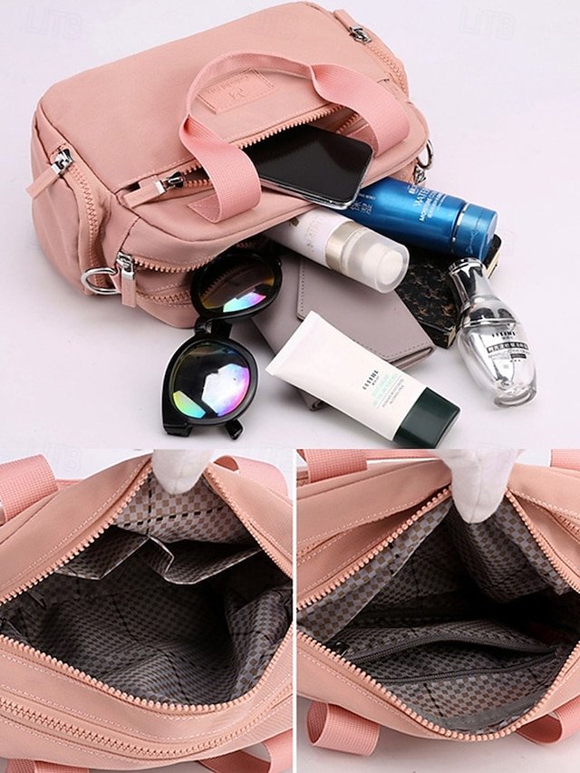 Women’s Water-Repellent Nylon Shoulder Bag - Image 6