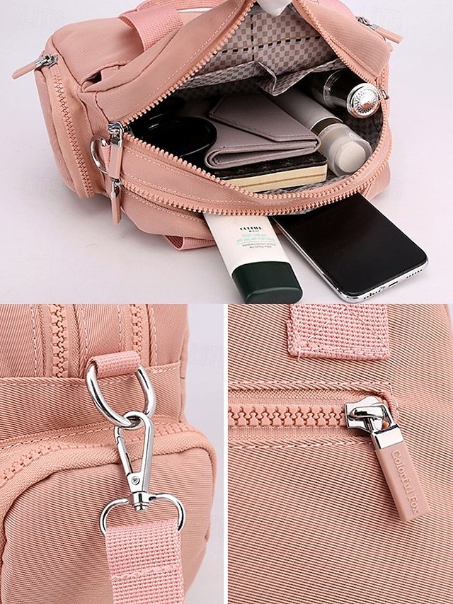 Women’s Water-Repellent Nylon Shoulder Bag - Image 7