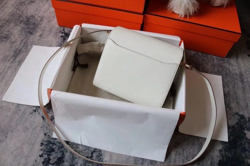 Hermes Evercolor Sac Roulis 23 White - Image 7