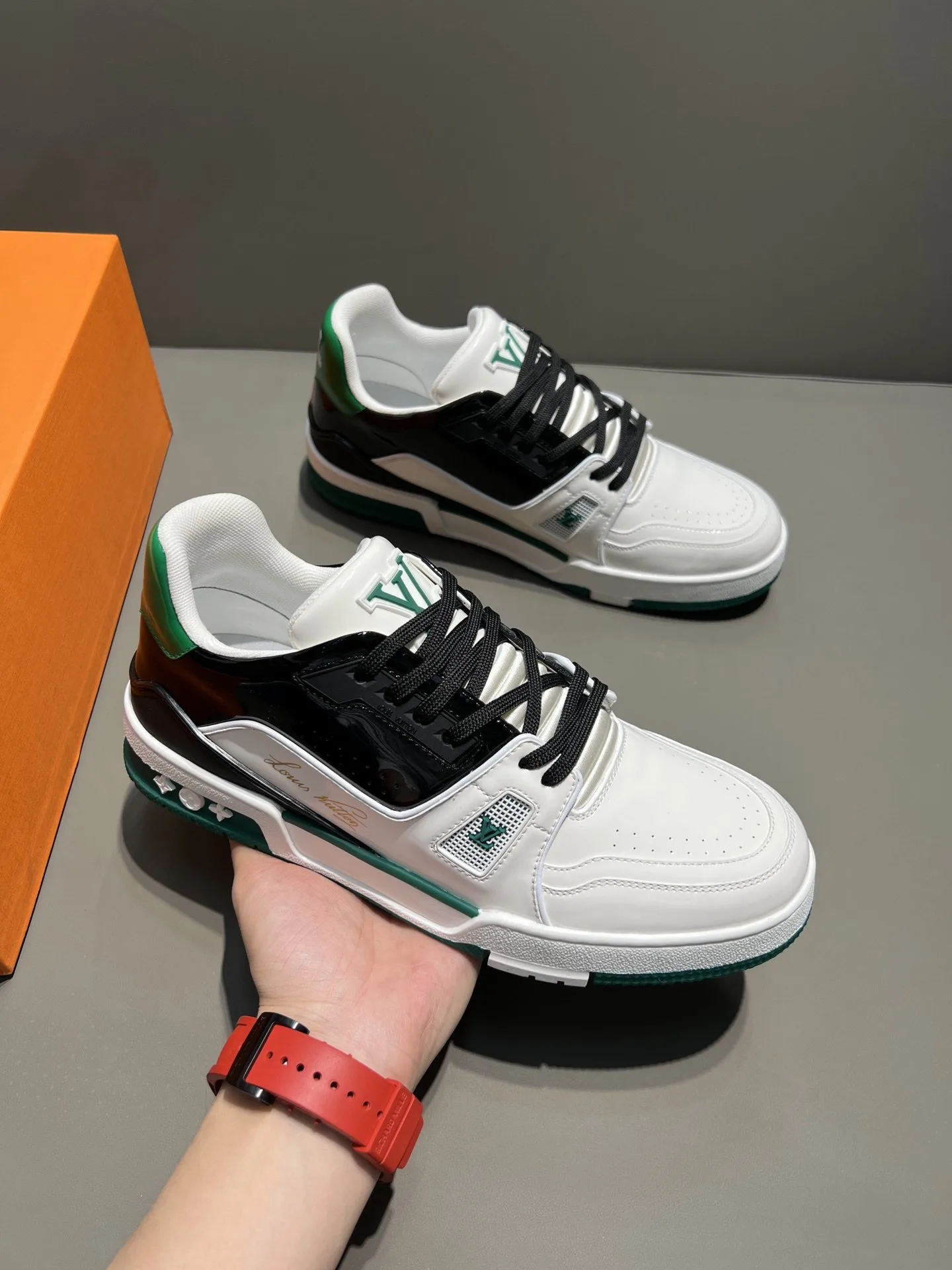 Louis Vuitton Trainer Sneaker White/Black Virgil Abloh - Image 6