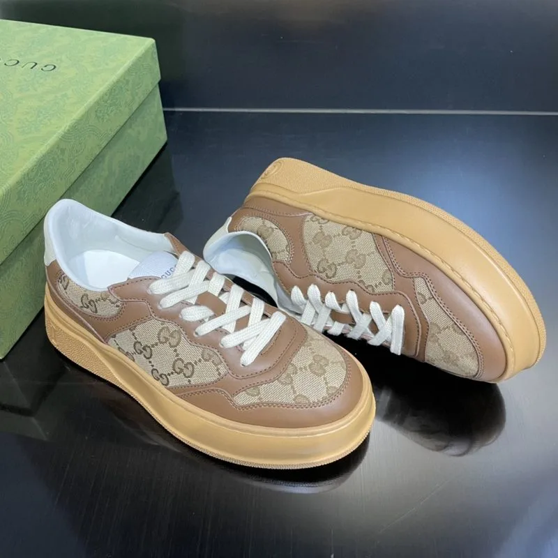 Gucci Womens GG Sneaker Brown And Beige - Image 7