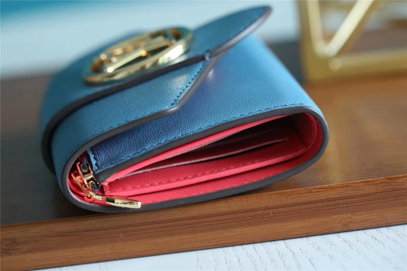 Louis Vuitton Pont 9 Compact Wallet Blue - Image 4