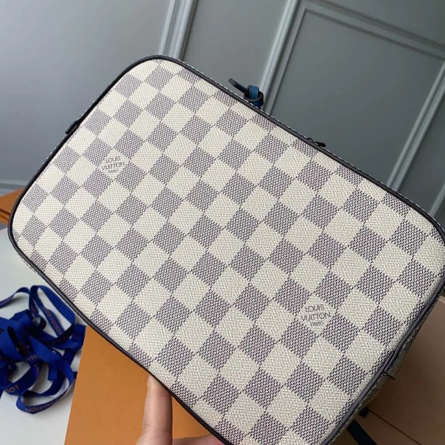 Alternative view of Louis Vuitton NeoNoe MM Bucket Bag Damier Azur Canvas Bleuet Blue