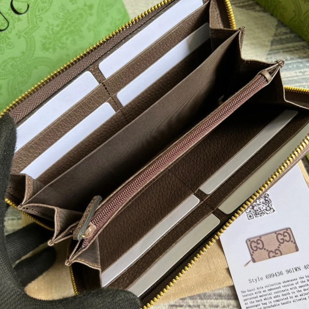 Gucci Diana Jumbo GG Zip Around Wallet With GG Brown / - Image 6