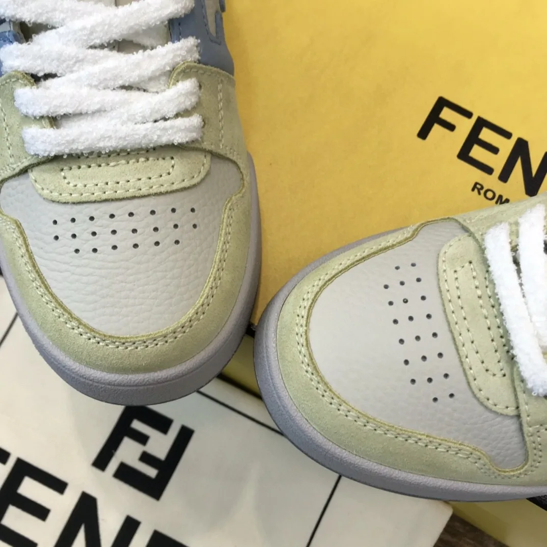 Fendi Match Low Tops Sneakers Yellow 7E1493AI1NF1H1F - Image 7