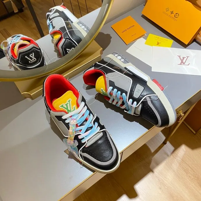 Louis Vuitton Trainer Sneaker Rubber Grain Multiple Color Virgil Abloh - Image 8