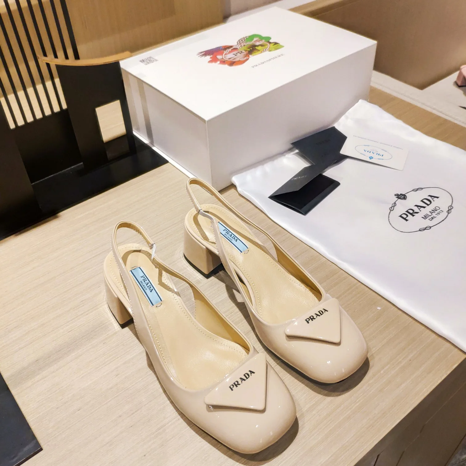 Prada Patent Slingback