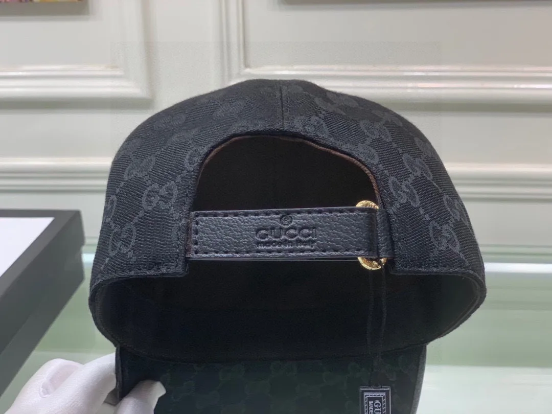 Gucci Baseball Hat Black - Image 4