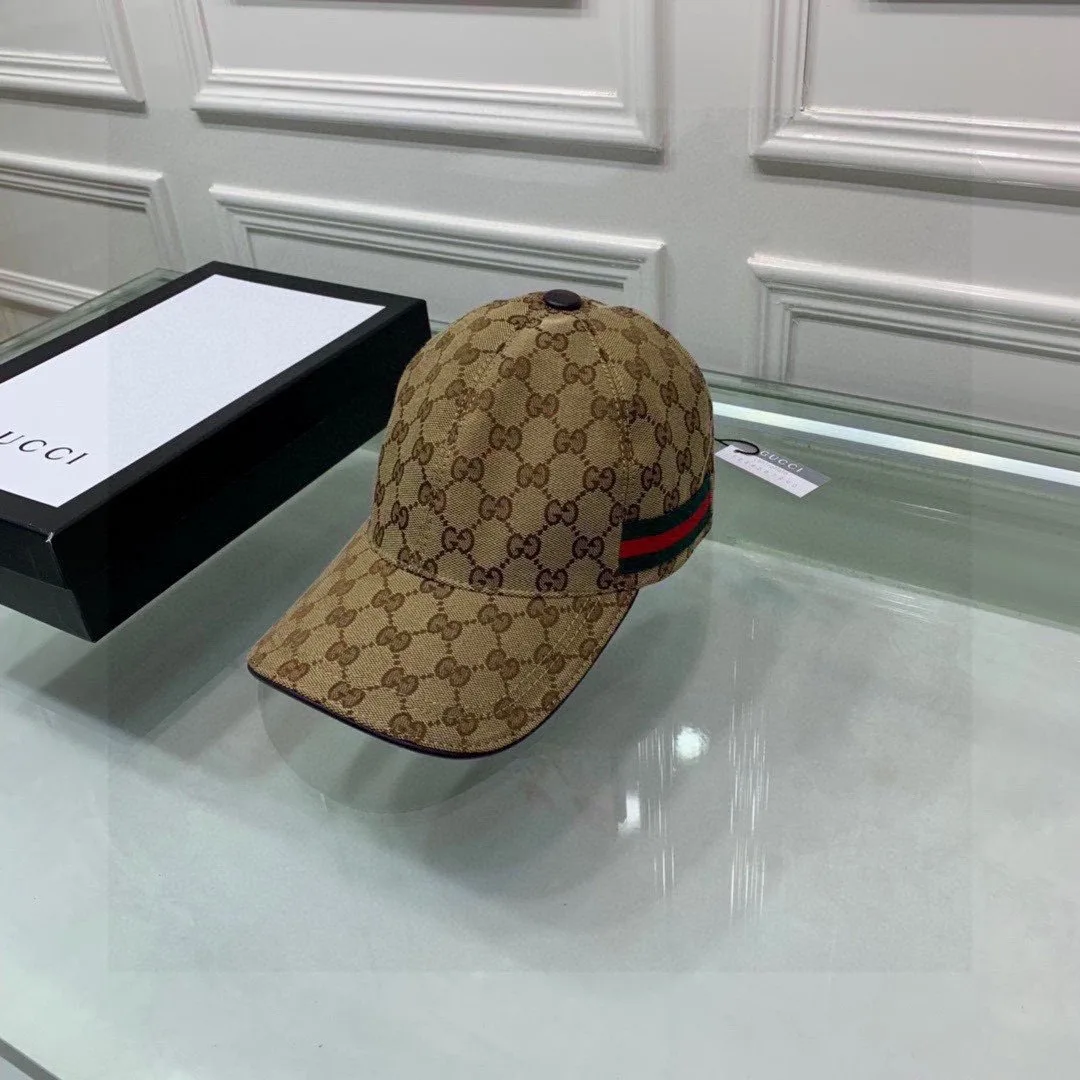 Alternative view of Gucci Original GG Canvas Baseball Hat With Web Beige/Ebony GG