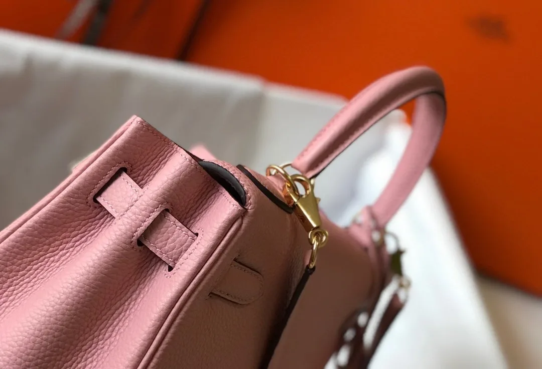 Alternative view of Hermes Kelly Bubblegum Pink Togo Bag