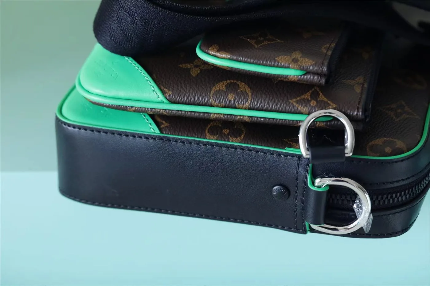 Louis Vuitton Trio Messenger Monogram Macassar Canvas By Virgil Ablohs Green - Image 3