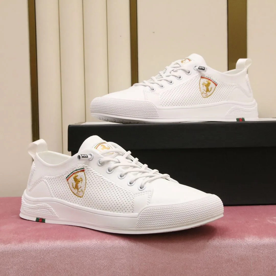 Gucci Ferrari Men’s Sneaker Loafer White - Image 6