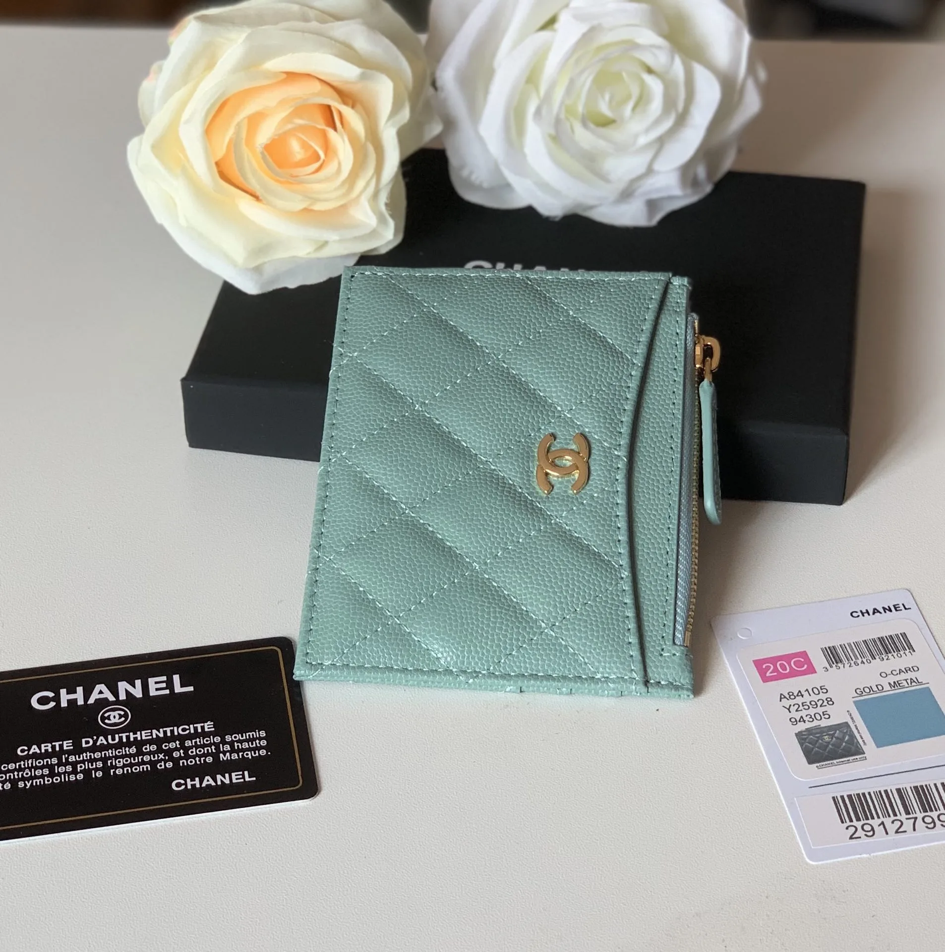 Chanel Flat Card Holder Mint Bag / - Image 4