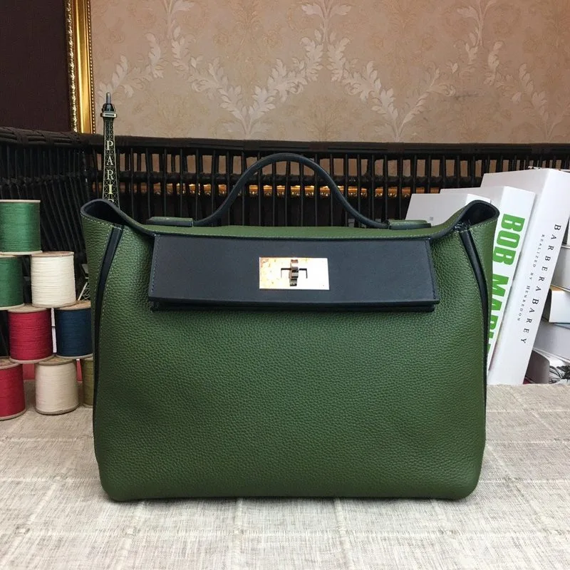 Hermes Clemence Swift Green Silver Hardware - Image 4