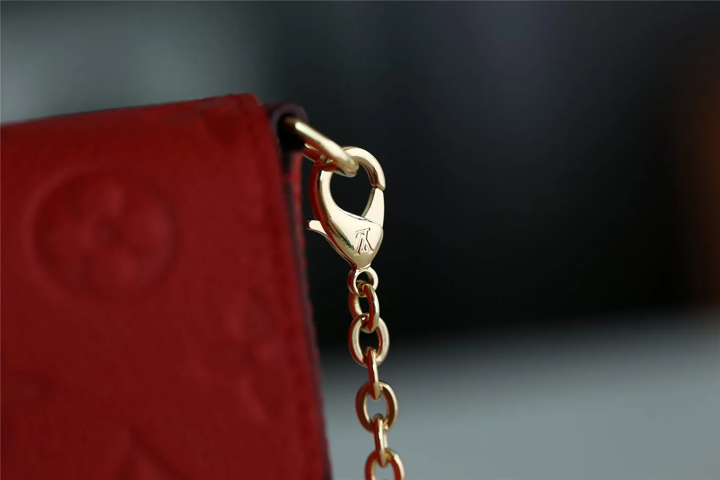 Louis Vuitton Pochette Felicie Monogram Empreinte Red - Image 8
