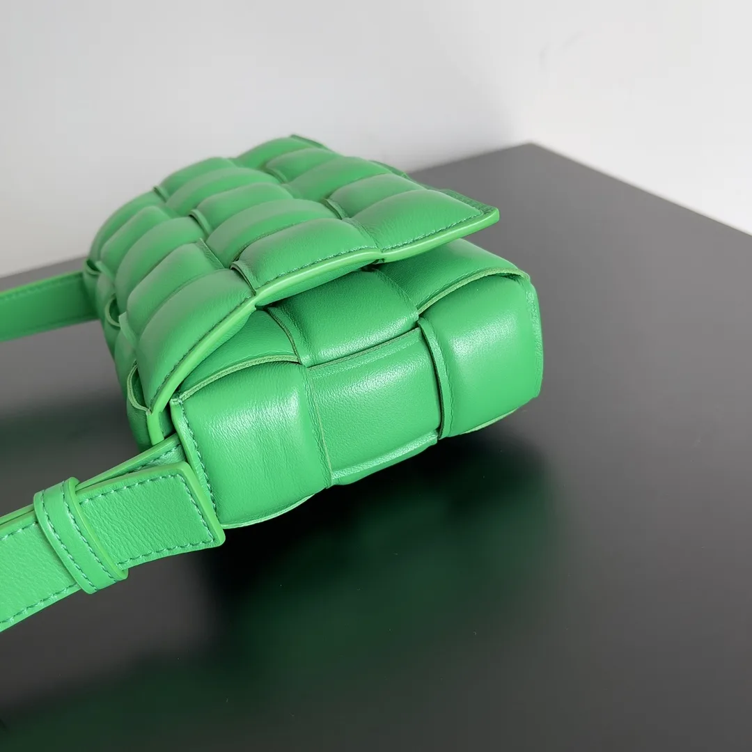 Alternative view of Bottega Veneta Small Padded Cassette Green