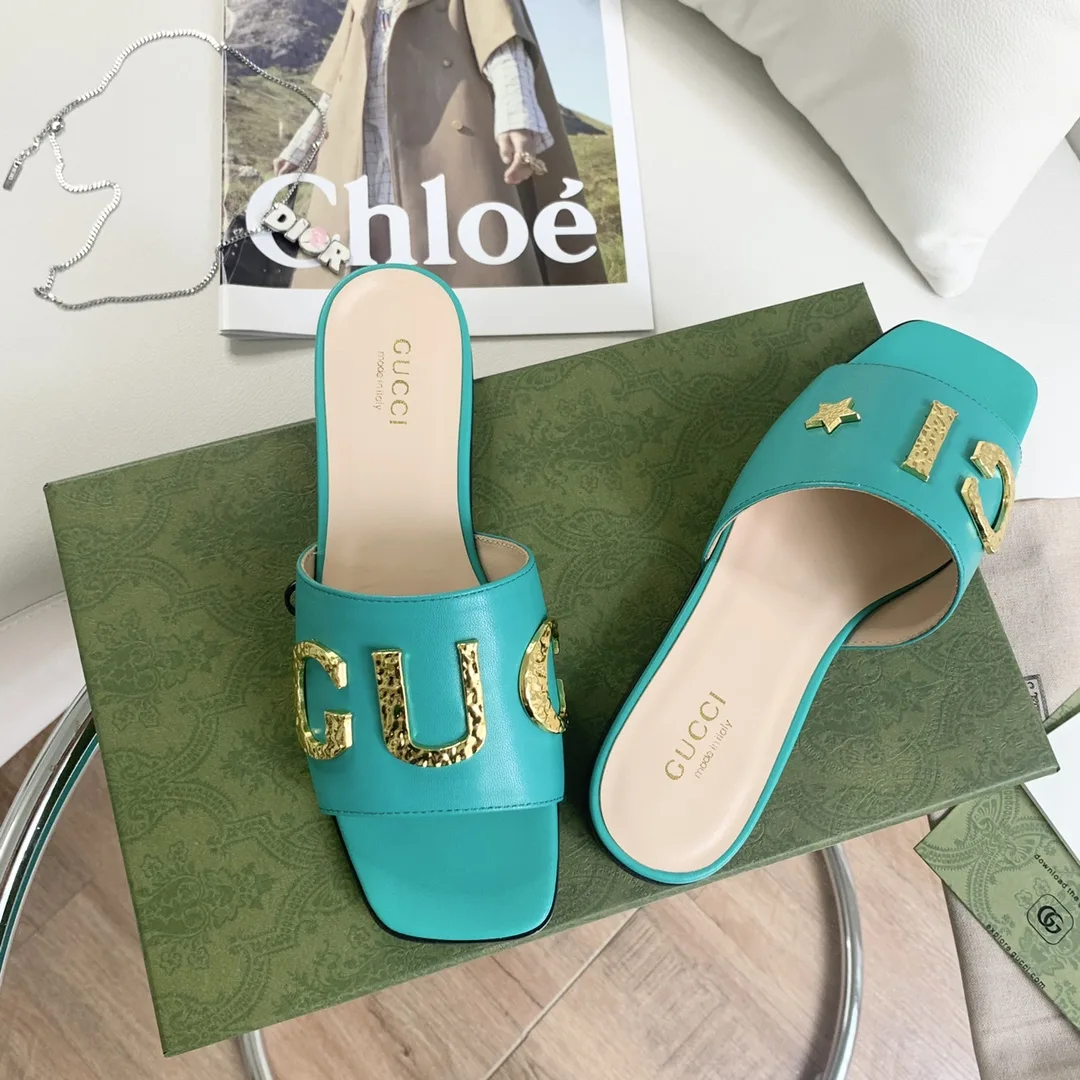 Alternative view of Gucci Women’s ‘Gucci’ Slide Jade Green
